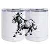 10 oz. White Stainless Steel Short Tumbler Thumbnail