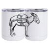 10 oz. White Stainless Steel Short Tumbler Thumbnail