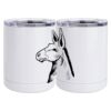 10 oz. White Stainless Steel Short Tumbler Thumbnail