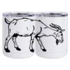 10 oz. White Stainless Steel Short Tumbler Thumbnail