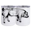 10 oz. White Stainless Steel Short Tumbler Thumbnail