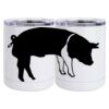 10 oz. White Stainless Steel Short Tumbler Thumbnail