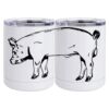10 oz. White Stainless Steel Short Tumbler Thumbnail