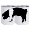 10 oz. White Stainless Steel Short Tumbler Thumbnail