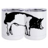 10 oz. White Stainless Steel Short Tumbler Thumbnail
