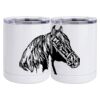 10 oz. White Stainless Steel Short Tumbler Thumbnail