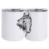 10 oz. White Stainless Steel Short Tumbler Thumbnail