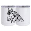 10 oz. White Stainless Steel Short Tumbler Thumbnail