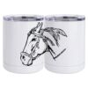 10 oz. White Stainless Steel Short Tumbler Thumbnail