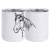 10 oz. White Stainless Steel Short Tumbler Thumbnail