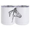 10 oz. White Stainless Steel Short Tumbler Thumbnail