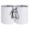 10 oz. White Stainless Steel Short Tumbler Thumbnail