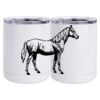 10 oz. White Stainless Steel Short Tumbler Thumbnail