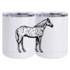 10 oz. White Stainless Steel Short Tumbler Thumbnail
