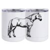 10 oz. White Stainless Steel Short Tumbler Thumbnail