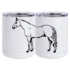 10 oz. White Stainless Steel Short Tumbler Thumbnail