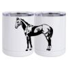10 oz. White Stainless Steel Short Tumbler Thumbnail