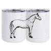 10 oz. White Stainless Steel Short Tumbler Thumbnail