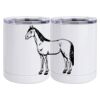10 oz. White Stainless Steel Short Tumbler Thumbnail