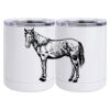 10 oz. White Stainless Steel Short Tumbler Thumbnail