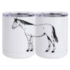 10 oz. White Stainless Steel Short Tumbler Thumbnail