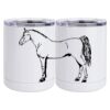 10 oz. White Stainless Steel Short Tumbler Thumbnail