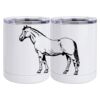 10 oz. White Stainless Steel Short Tumbler Thumbnail