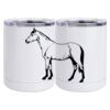 10 oz. White Stainless Steel Short Tumbler Thumbnail