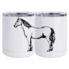 10 oz. White Stainless Steel Short Tumbler Thumbnail