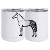 10 oz. White Stainless Steel Short Tumbler Thumbnail