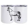 10 oz. White Stainless Steel Short Tumbler Thumbnail