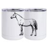 10 oz. White Stainless Steel Short Tumbler Thumbnail