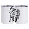 10 oz. White Stainless Steel Short Tumbler Thumbnail