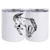 10 oz. White Stainless Steel Short Tumbler Thumbnail