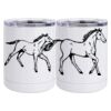 10 oz. White Stainless Steel Short Tumbler Thumbnail