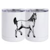10 oz. White Stainless Steel Short Tumbler Thumbnail