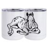 10 oz. White Stainless Steel Short Tumbler Thumbnail