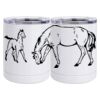 10 oz. White Stainless Steel Short Tumbler Thumbnail