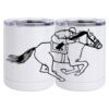 10 oz. White Stainless Steel Short Tumbler Thumbnail