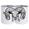 10 oz. White Stainless Steel Short Tumbler Thumbnail