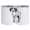 10 oz. White Stainless Steel Short Tumbler Thumbnail