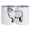 10 oz. White Stainless Steel Short Tumbler Thumbnail