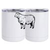 10 oz. White Stainless Steel Short Tumbler Thumbnail