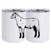 10 oz. White Stainless Steel Short Tumbler Thumbnail