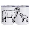 10 oz. White Stainless Steel Short Tumbler Thumbnail