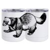 10 oz. White Stainless Steel Short Tumbler Thumbnail