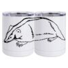 10 oz. White Stainless Steel Short Tumbler Thumbnail
