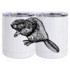 10 oz. White Stainless Steel Short Tumbler Thumbnail