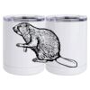 10 oz. White Stainless Steel Short Tumbler Thumbnail