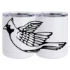 10 oz. White Stainless Steel Short Tumbler Thumbnail